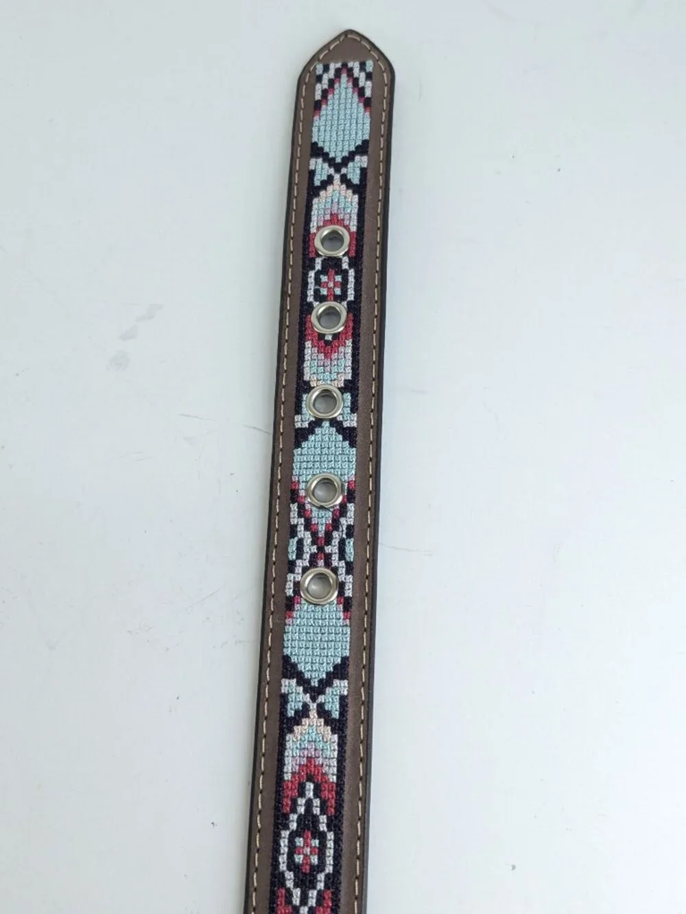 Roper Kids Western Embroidered Belt with Ornate Buckle Kids Size Small 22.5